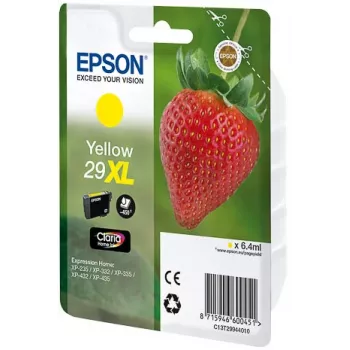 Epson Strawberry 29XL Y oriģinālā dzeltena tintes kasetne, augstas ražības (XL), 1 gab.