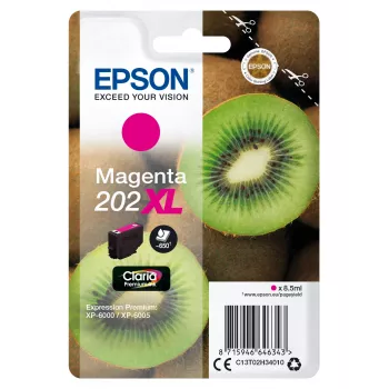 Epson 202XL Claria Premium Magenta tintas kasetne (augstas ietilpības, pigmenta)