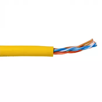 Patch kabelis ACT CAT5E U/UTP Stranded Dzeltens 305m
