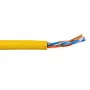 Patch kabelis ACT CAT5E U/UTP Stranded Dzeltens 305m