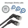Tīkla kabelis ACT DD1907 Cat6 U/FTP (STP) 7 m, RJ-45 uz RJ-45, zelta kontakti, melns