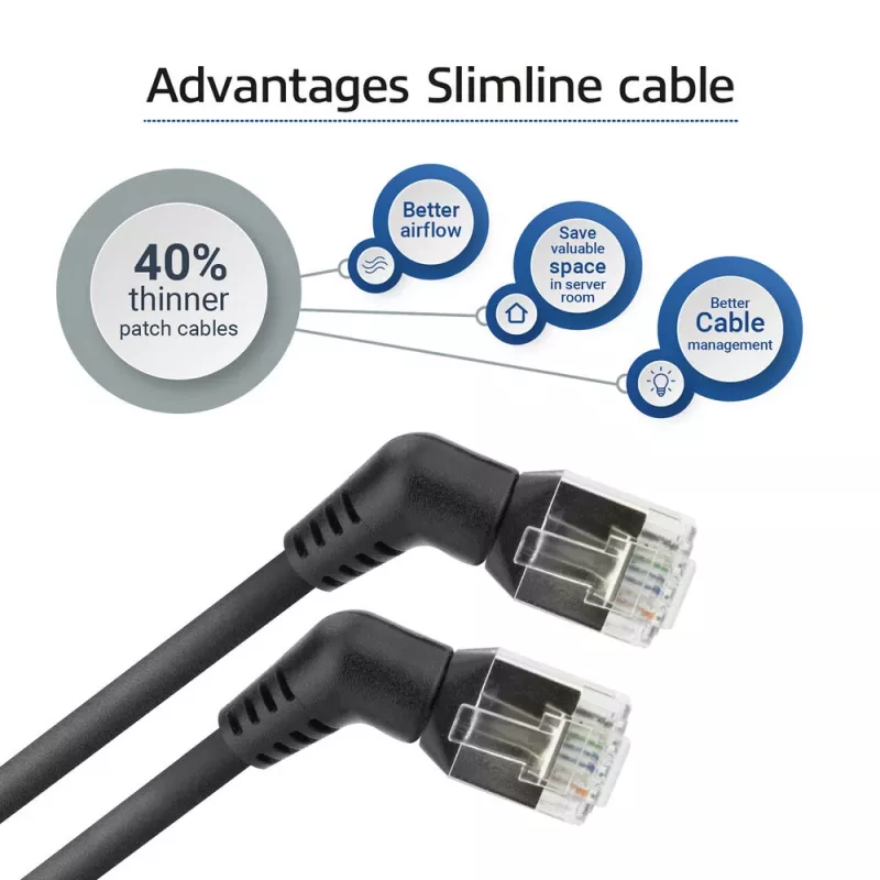 Tīkla kabelis ACT DD1907 Cat6 U/FTP (STP) 7 m, RJ-45 uz RJ-45, zelta kontakti, melns