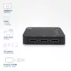 ACT 4K HDMI Switch 5 ieeja, 1 izeja, HDMI, Melns, 2160p, 18 Gbit/s, 4096 x 2160 pikseļi, 4K Ultra HD