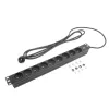 ACT pagarinātājs PDU 19 collu CEE7/7 ar 9 E tipa kontaktligzdām, 3m H05VV-F 3G1.5