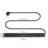 ACT pagarinātājs PDU 19 collu CEE7/7 ar 9 E tipa kontaktligzdām, 3m H05VV-F 3G1.5