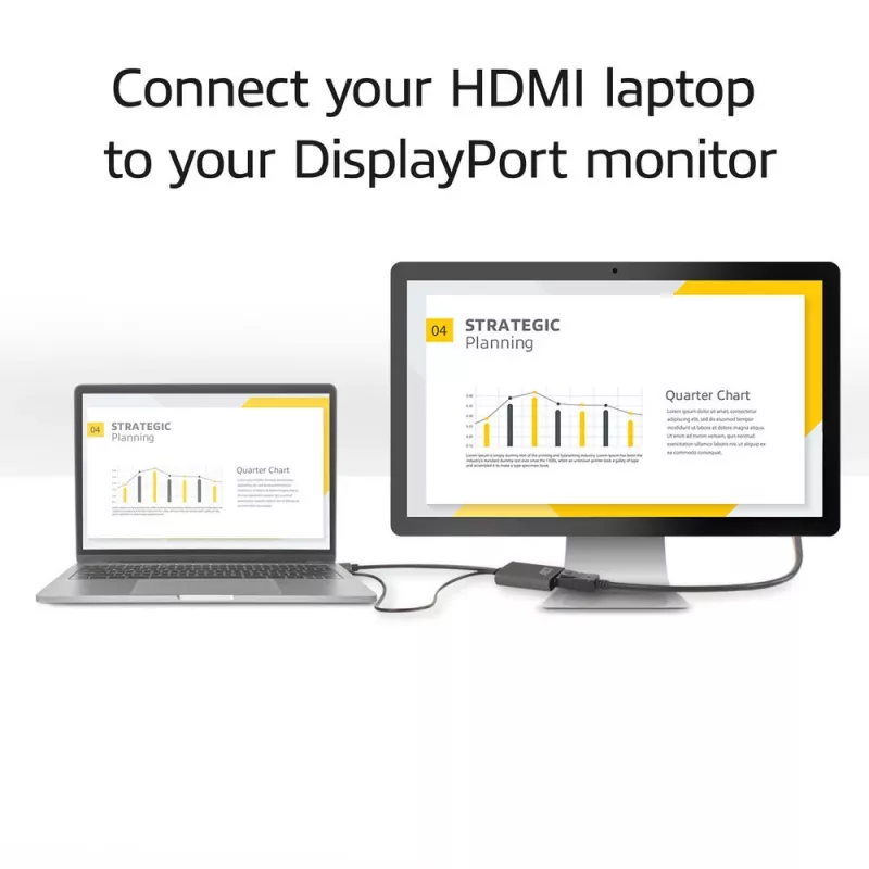 ACT AC7536 video kabeļa adapteris 0.24 m HDMI + USB DisplayPort Melns