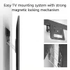 ACT Fiksētais TV Sienas Stiprinājums AC8356 37–80 collu televizoriem, ultrāplāns, VESA 200×200–600×400, 75 kg, 9.5 mm atstarpe, melns
