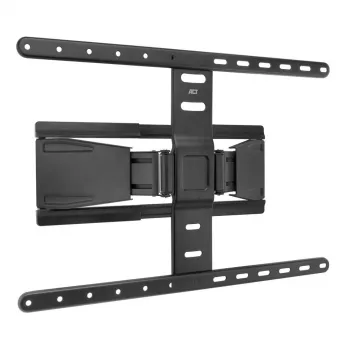 Pilnas kustības TV sienas stiprinājums ACT AC8357 43 inch–90 inch, VESA 100x200–600x400, slīpums -15°–3°, pagrieziens ±30°, slodze līdz 50 kg, ultrplāns