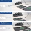 ACT AC2480 Galda barošanas bloks ar 3 F tipa kontaktligzdām, 30W Power Delivery, USB Type-C/A portiem, kabeļa garums 1,5 m