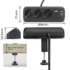ACT AC2480 Galda barošanas bloks ar 3 F tipa kontaktligzdām, 30W Power Delivery, USB Type-C/A portiem, kabeļa garums 1,5 m