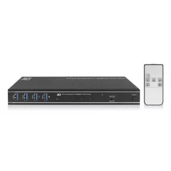 ACT 4 portu DisplayPort KVM slēdzis 4K@60Hz