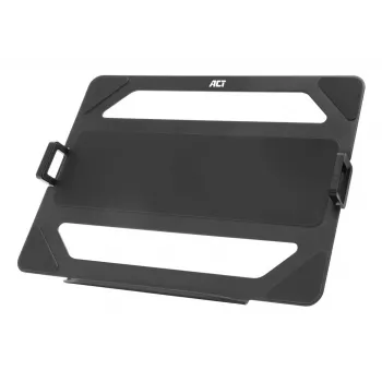 ACT Universāls klēpjdatora paliktnis monitora rokām, Melns, Tērauds, 29.5 cm (11.6 collas), 43.9 cm (17.3 collas), 9 kg, 75 x 75 mm
