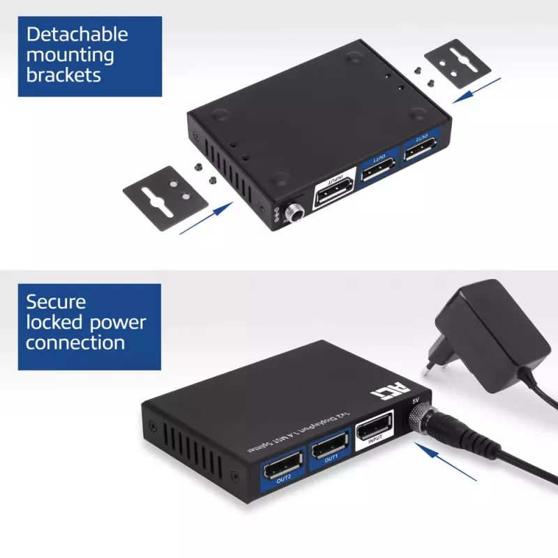 ACT 1x2 DisplayPort 1.4 MST sadalītājs (AC7720)