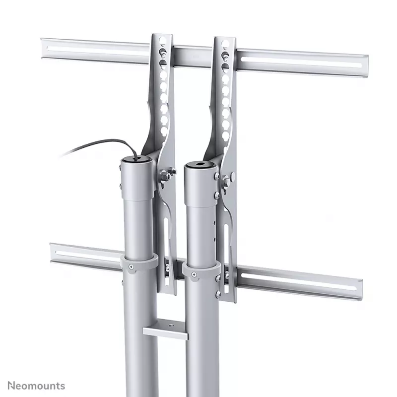 Neomounts PLASMA-M1800E TV ratiņi 27-70 collas, Sudraba, Pārnēsājams grīdas statīvs, Tērauds, 50 kg, 68.6 cm (27 inch), 177.8 cm (70 inch)