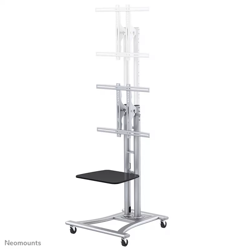Neomounts PLASMA-M1800E TV ratiņi 27-70 collas, Sudraba, Pārnēsājams grīdas statīvs, Tērauds, 50 kg, 68.6 cm (27 inch), 177.8 cm (70 inch)