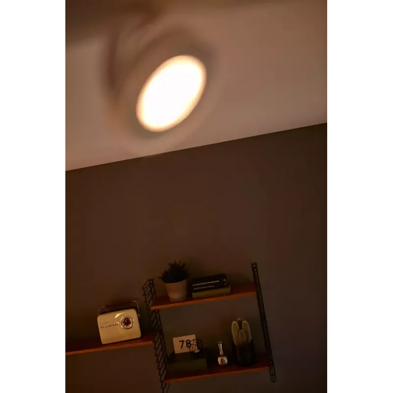 Philips WarmGlow LED Clockwork griestu/sienas prožektors 4x LED, 18W, 2700K, 2000 lm, regulējams, IP20, balts