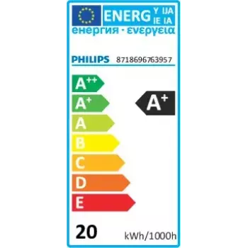 Philips MAS LEDtube 1500mm enerģijas taupīšanas lampa Balta 3300 K 20 W G13
