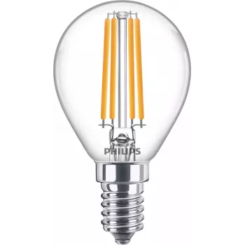 Philips Filament Candle Clear 60W P45 E14 6.5W Silts Balts 806lm