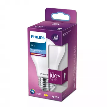 Philips LED spuldze Cool daylight 6500 K 10.5 W E27 D