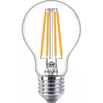 Philips Filament Bulb Clear 100W A60 E27 10.5W Silts Balts 1521lm
