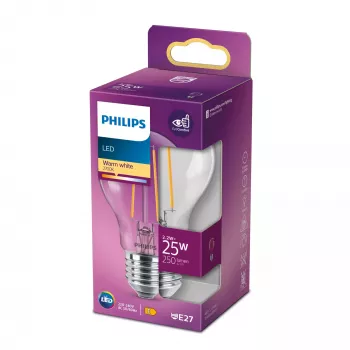 Philips 8718699763213 LED spuldze Silta balta 2700 K 2.2 W E27