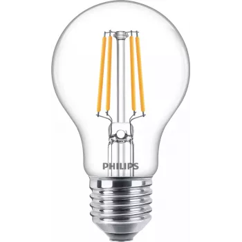Philips Filament Spuldze Caurspīdīga 40W A60 E27 x3, 4.3 W, 40 W, E27, 470 lm, 15000 h, Silta balta