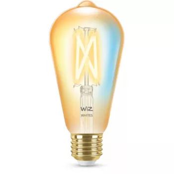 Viedā spuldze WiZ Filament Bulb dzintara 6.7W ST64 E27 Wi-Fi Zelts