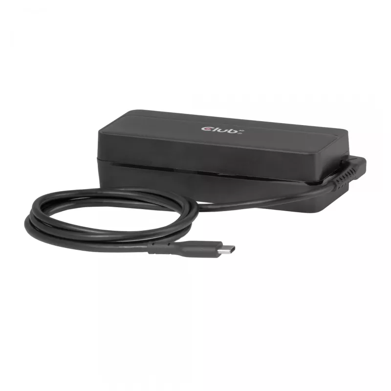 CLUB 3D USB-C lādētājs klēpjdatoram 140W, GaN, 1 m kabelis, melns