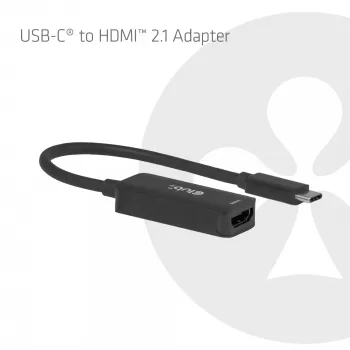 Club 3D CAC-2505 USB-C uz HDMI 2.1 adapteris — 8K@60Hz, USB Type-C uz HDMI + USB, 0,12 m