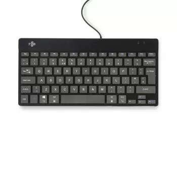 R-Go Tools ergonomiskā tastatūra R-Go Compact Break, kompakta tastatūra ar pārtraukuma programmatūru, QWERTY (UK), vadu, melna