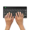 R-Go Tools Ergonomiskā tastatūra R-Go Compact Break, kompakta tastatūra ar pārtraukuma programmatūru, AZERTY (FR), Bluetooth, melna