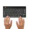 R-Go Tools Ergonomiskā tastatūra R-Go Compact Break, kompakta tastatūra ar pārtraukuma programmatūru, AZERTY (FR), Bluetooth, melna