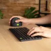 R-Go Tools Ergonomiskā tastatūra R-Go Compact Break, kompakta tastatūra ar pārtraukuma programmatūru, AZERTY (FR), Bluetooth, melna