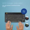 R-Go Tools Ergonomiskā tastatūra R-Go Compact Break, kompakta tastatūra ar pārtraukuma programmatūru, AZERTY (FR), Bluetooth, melna