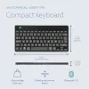 R-Go Tools Ergonomiskā tastatūra R-Go Compact Break, kompakta tastatūra ar pārtraukuma programmatūru, AZERTY (FR), Bluetooth, melna