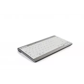 BakkerElkhuizen UltraBoard 950 Wireless US Qwerty, Mini, Bezvadu, Bluetooth, Šķērveida taustiņu slēdzis, QWERTY, Gaiši pelēka, Balta