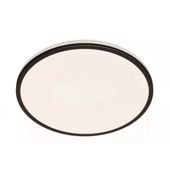 Griestu lampa Philips Ozziet 36 W LED, apaļa 500×55 mm, melna, neapmaināms LED modulis