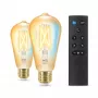 WiZ Filament Bulb Amber 50 W ST64 E27 x2, viedā spuldze, Wi-Fi/Bluetooth, zelta krāsa, Wi-Fi 4 (802.11n), 802.11b, 802.11g, LED, E27