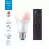 WiZ viedā spuldze 8W (ekv. 60W) A60 E27 x1 + tālvadības pults, Wi-Fi/Bluetooth, balta