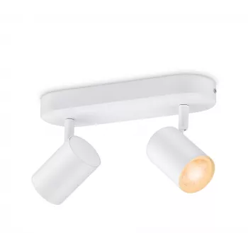 WiZ IMAGEO 2x regulējams prožektors, viedie griestu lukturi, Wi-Fi/Bluetooth, Balts, LED, Metāls