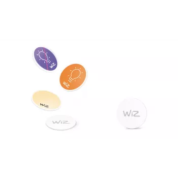 WiZ NFC Tag 4 gabali, bezvadu, NFC, balts, IP20, plastmasa, nav nepieciešams barošanas avots