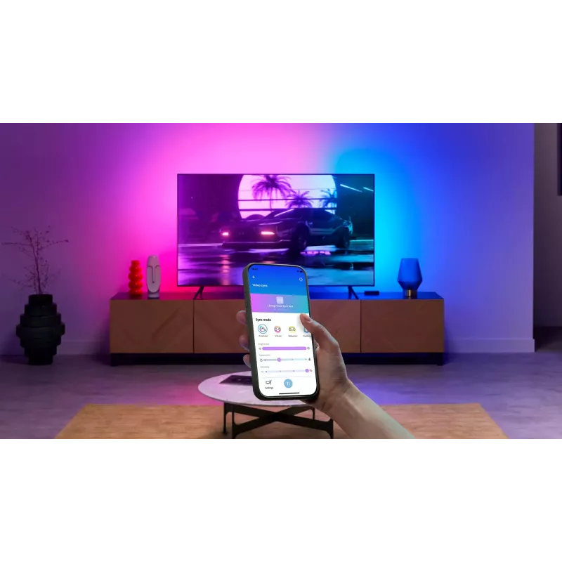 WiZ viedā apgaismojuma komplekts 21 W, Wi-Fi/Bluetooth, melns