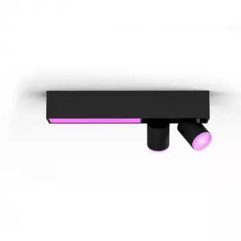 Philips Hue White and colour ambience Centris 2-punktu griestu lampa melna