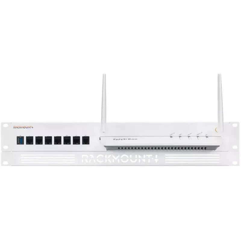 Rackmount.IT RM-FB-T3 stiprinājuma kronšteins Fritz!Box 19 inch plauktam