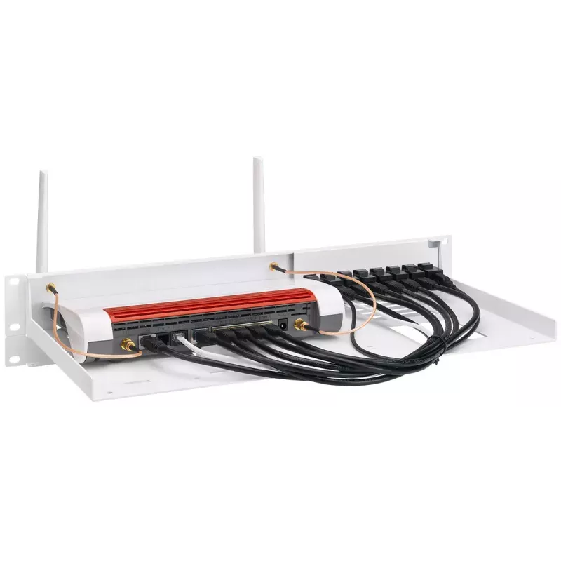 Rackmount.IT RM-FB-T3 stiprinājuma kronšteins Fritz!Box 19 inch plauktam