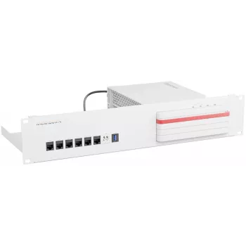 Montāžas kronšteins Rackmount.IT RM-FB-T8 – plaukta aksesuārs, balts, 2U plaukta stiprinājums