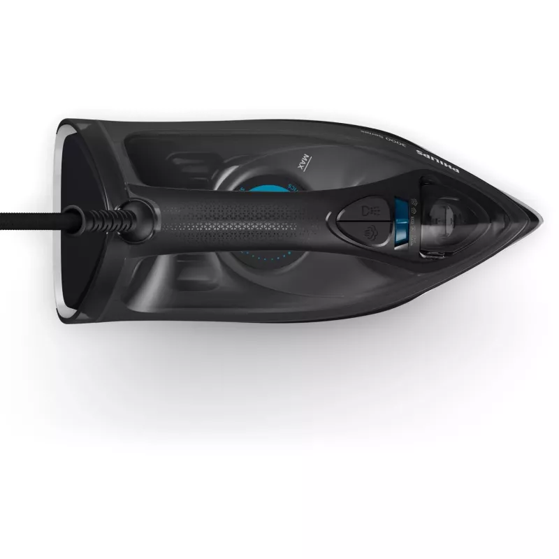 Philips 3000 sērija DST3041/80 gludeklis ar tvaiku, keramikas zole, 2600 W, melns
