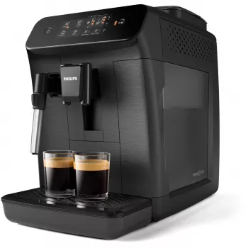 Kafijas automāts Philips 800 sērija EP0820/00 — pilnībā automātisks, 1.8 L tvertne, iebūvēta keramikas dzirnaviņa 275 g, 15 bāri, melns
