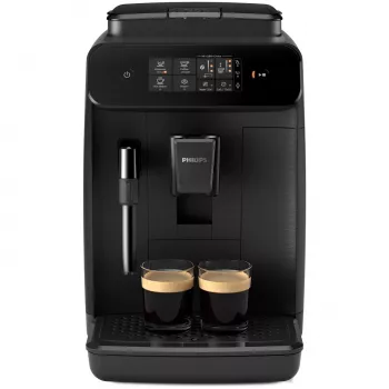 Kafijas automāts Philips 800 sērija EP0820/00 — pilnībā automātisks, 1.8 L tvertne, iebūvēta keramikas dzirnaviņa 275 g, 15 bāri, melns