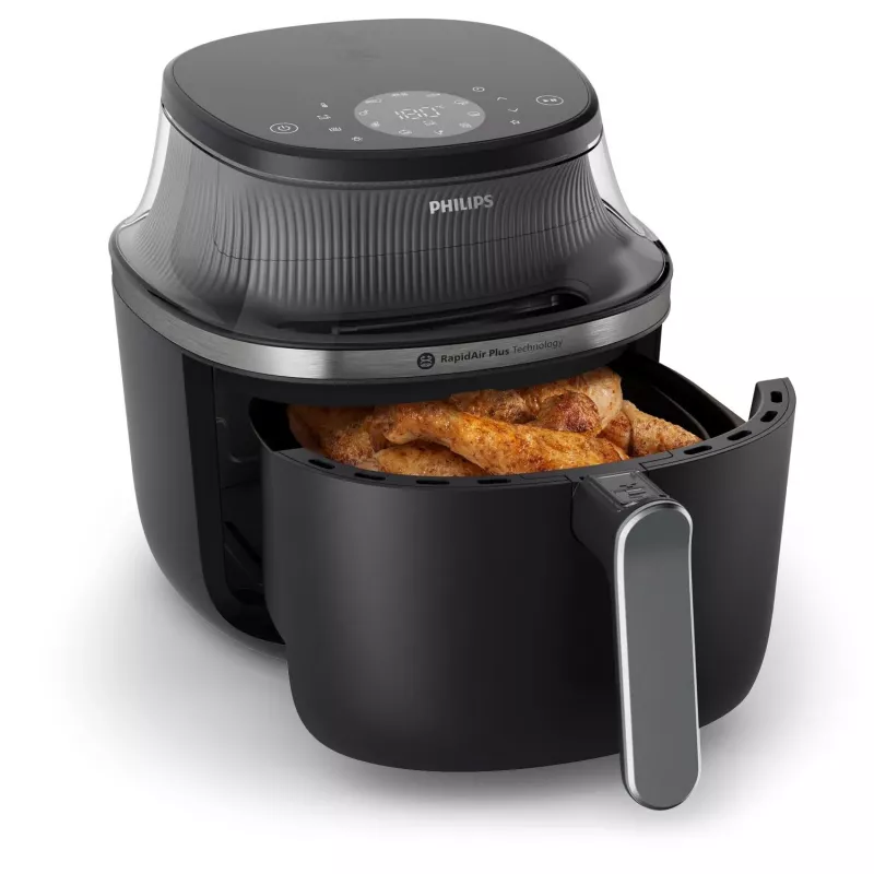 Philips 3000 sērijas NA331/00 fritieris 6,2 L 1700 W karstā gaisa fritieris melns, sudrabs